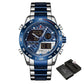 NAVIFORCE NF9171 Herren Militär Chronograph 3BAR Hardlex