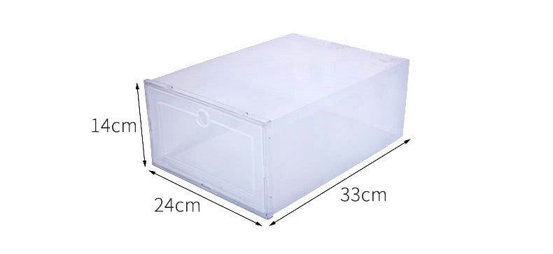 3 x Transparente Schuhe Aufbewahrungsbox