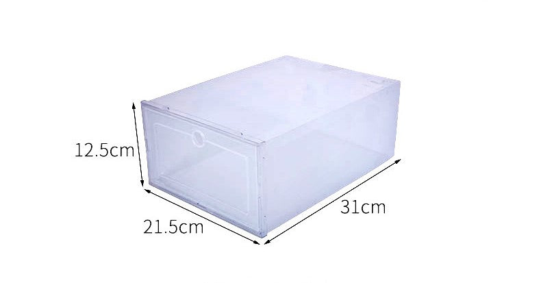 3 x Transparente Schuhe Aufbewahrungsbox