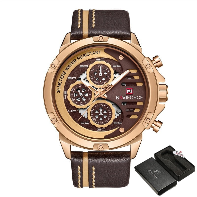 NAVIFORCE NF9110 Herren Multifunktion Militär Chronograph 3BAR