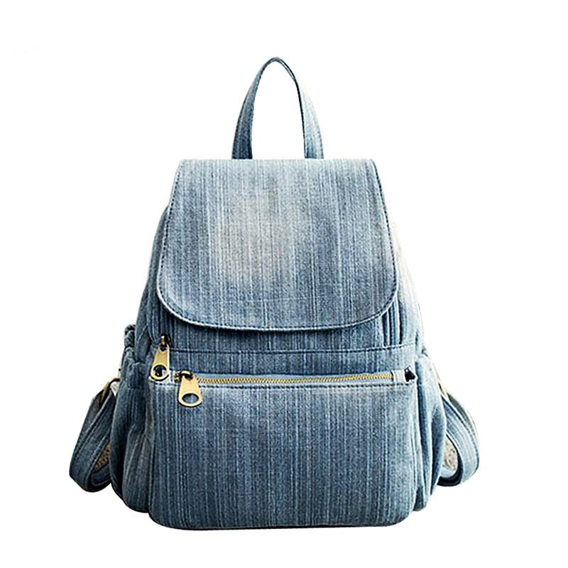 Annmouler Damen Jeans Rucksack