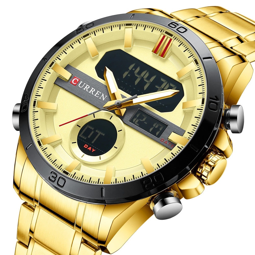 CURREN 8384 Herren Chronograph 3ATM Hardlex