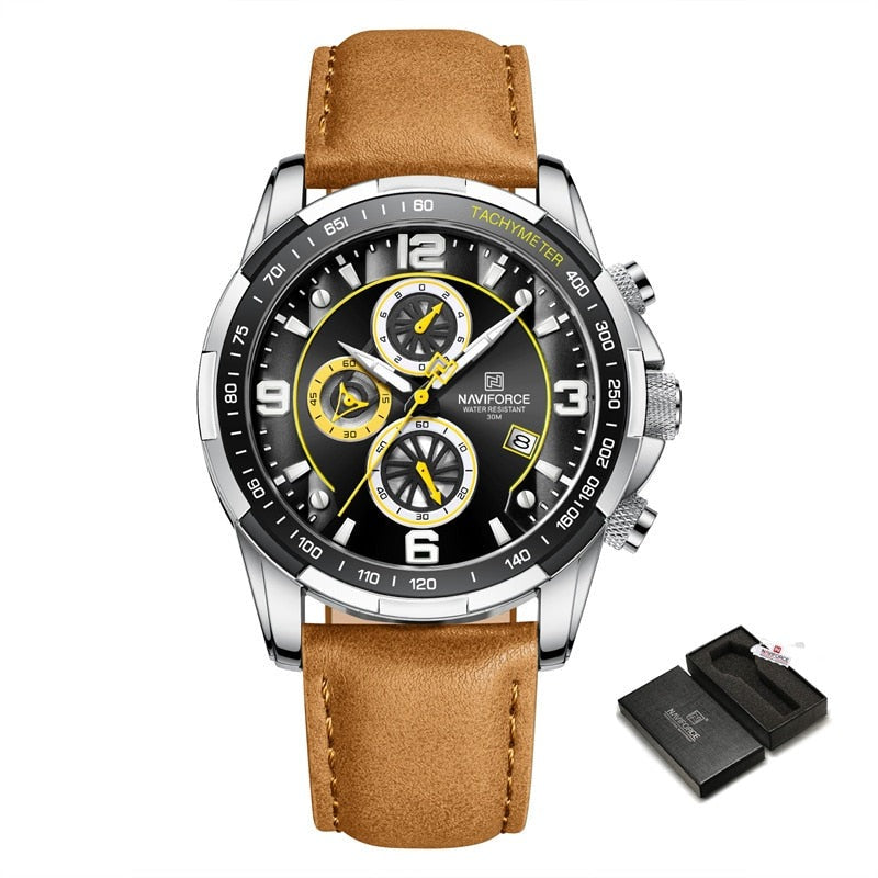 NAVIFORCE NF8020L Herren Multifunktion Chronograph 3BAR
