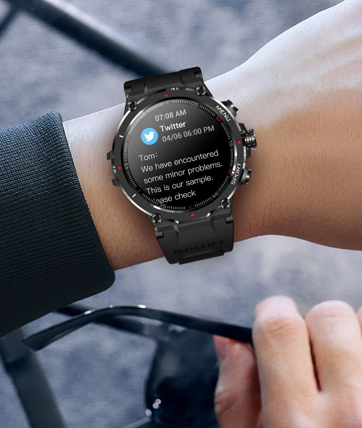 LIGE Sport Smartwatch IP67 Touchscreen Bluetooth Amoled