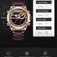 NAVIFORCE NF9163 Herren Militärchronograph 3BAR Edelstahl