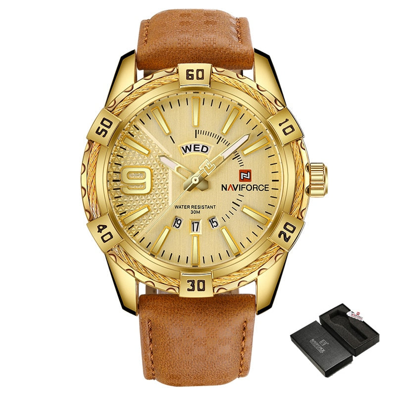 NAVIFORCE NF9117M Herren Militär Quarzuhr 3BAR
