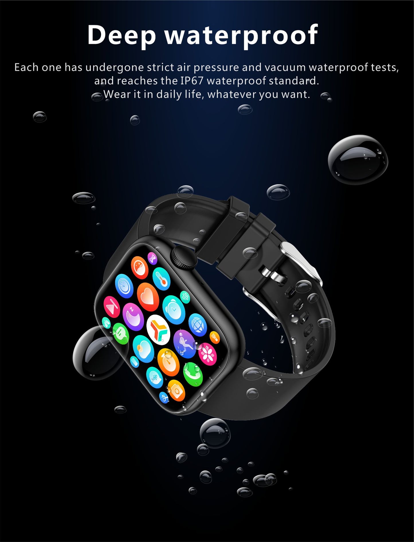 LIGE Sport Smartwatch IP67 Android + IOS
