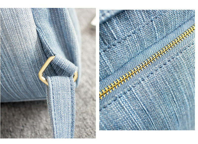 Annmouler Damen Jeans Rucksack