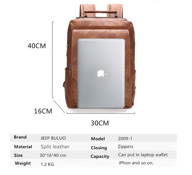 JEEP BULUO Leder Rucksack