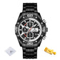 NAVIFORCE NF8018 Herren Militär Chronograph 3BAR Hardlex