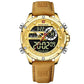 NAVIFORCE NF9208 Herren Militär-Sport-Digitaluhr 3BAR