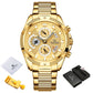 NAVIFORCE NF8021 Herren Chronograph 3BAR Hardlex