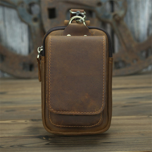 Herren Hüft-Gürteltasche aus echtem Leder