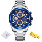 NAVIFORCE NF8021 Herren Chronograph 3BAR Hardlex