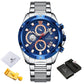 NAVIFORCE NF8021 Herren Chronograph 3BAR Hardlex