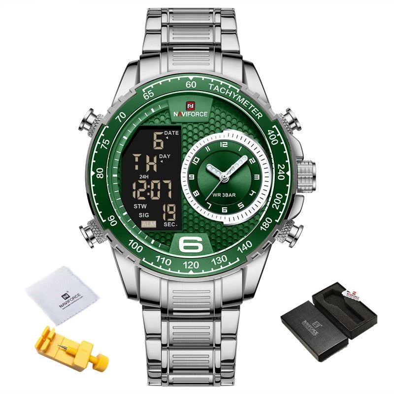 NAVIFORCE NF9199S Herren Chronograph 3BAR Hardlex