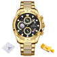 NAVIFORCE NF8021 Herren Chronograph 3BAR Hardlex
