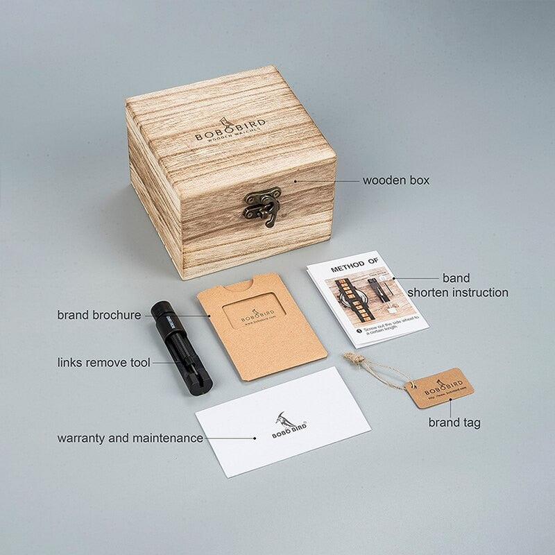 BOBO BIRD Holz Uhr Hardlex