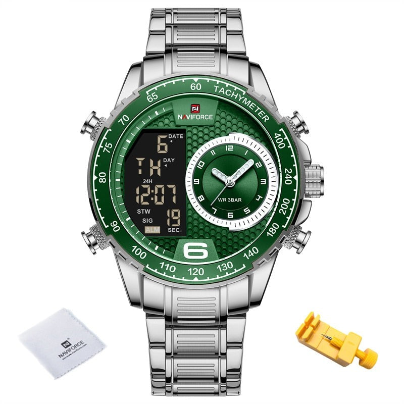 NAVIFORCE NF9199S Herren Chronograph 3BAR Hardlex