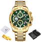 NAVIFORCE NF8021 Herren Chronograph 3BAR Hardlex