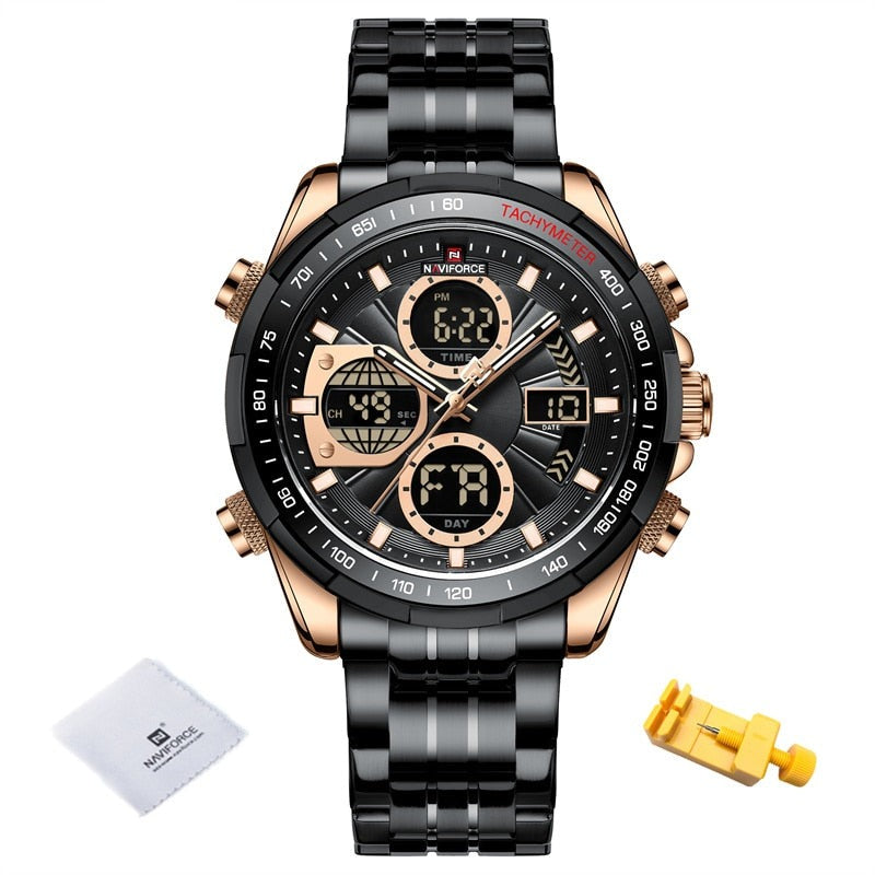 NAVIFORCE NF9197L Herren Militärchronograph 3BAR