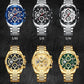 NAVIFORCE NF8021 Herren Chronograph 3BAR Hardlex